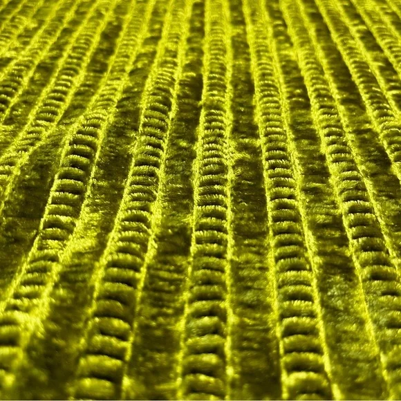 VINTAGE Betty Blue Green Crushed Velvet Ribbed Turtle Neck Top size medium - Picture 4 of 6